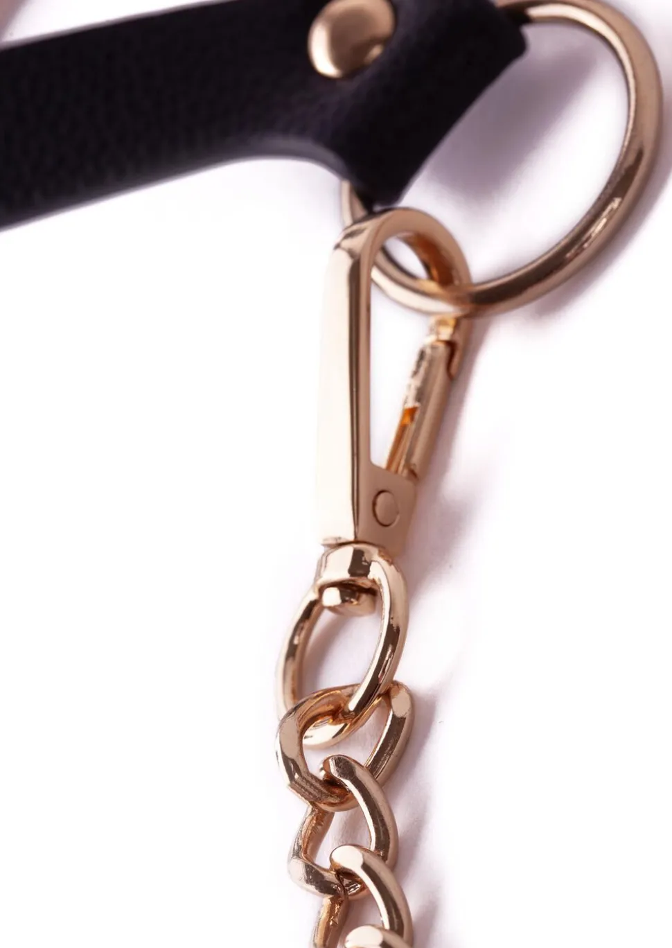 Signature Faux Leather Strappy Collar & Lead