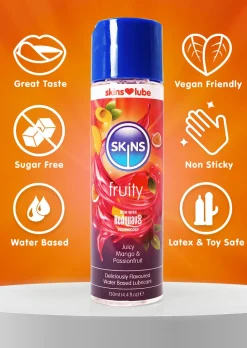 Skins Passion Fruit and Mango Flavoured Lube - 130ml