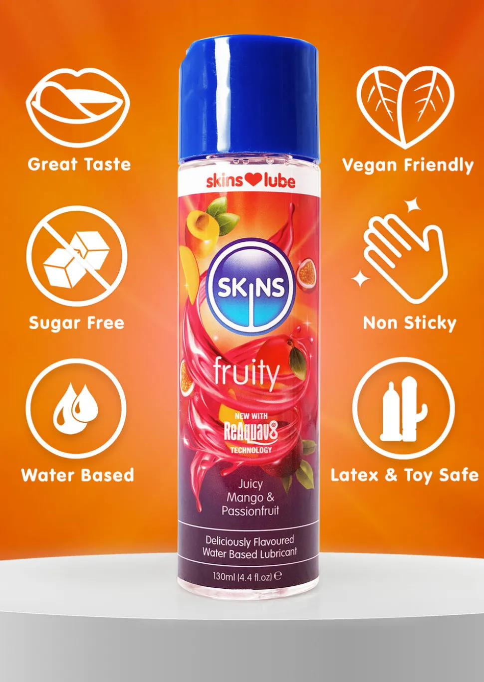 Skins Passion Fruit and Mango Flavoured Lube - 130ml