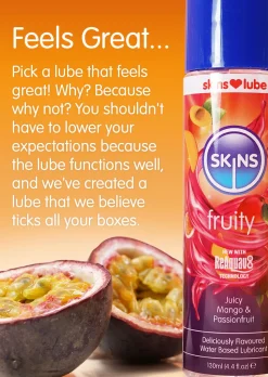 Skins Passion Fruit and Mango Flavoured Lube - 130ml