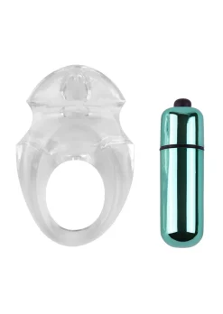 Sleek Vibrating Couples Cock Ring with Removable Bullet