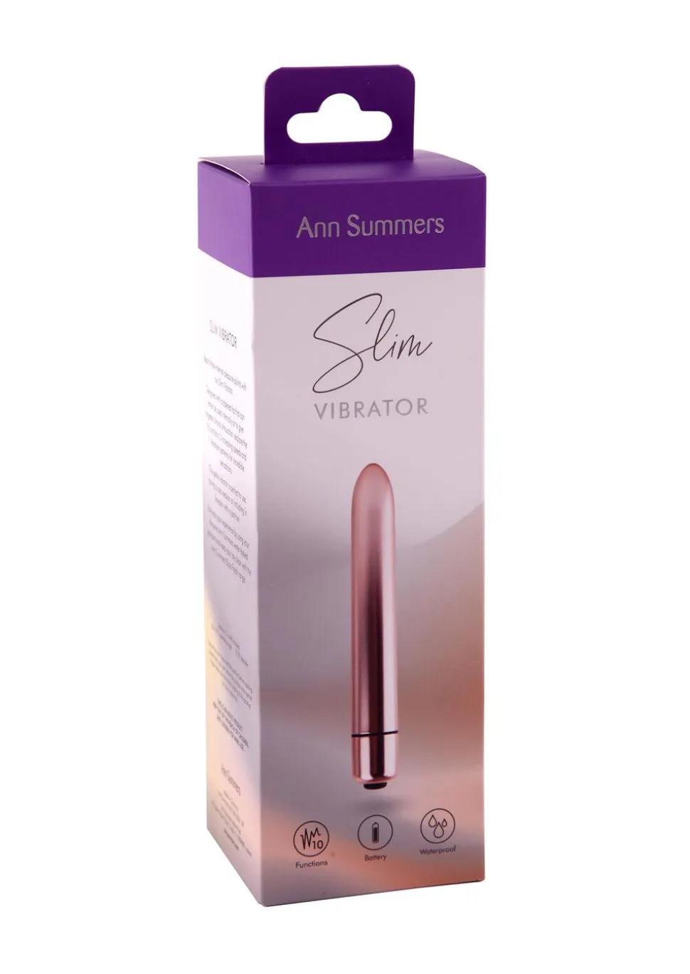 Slender Curved Tip Waterproof Vibrator
