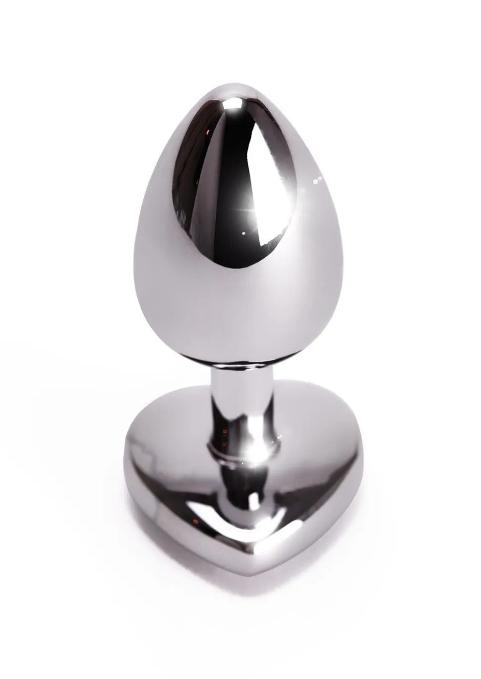 Small Jewelled Heart Metal Butt Plug