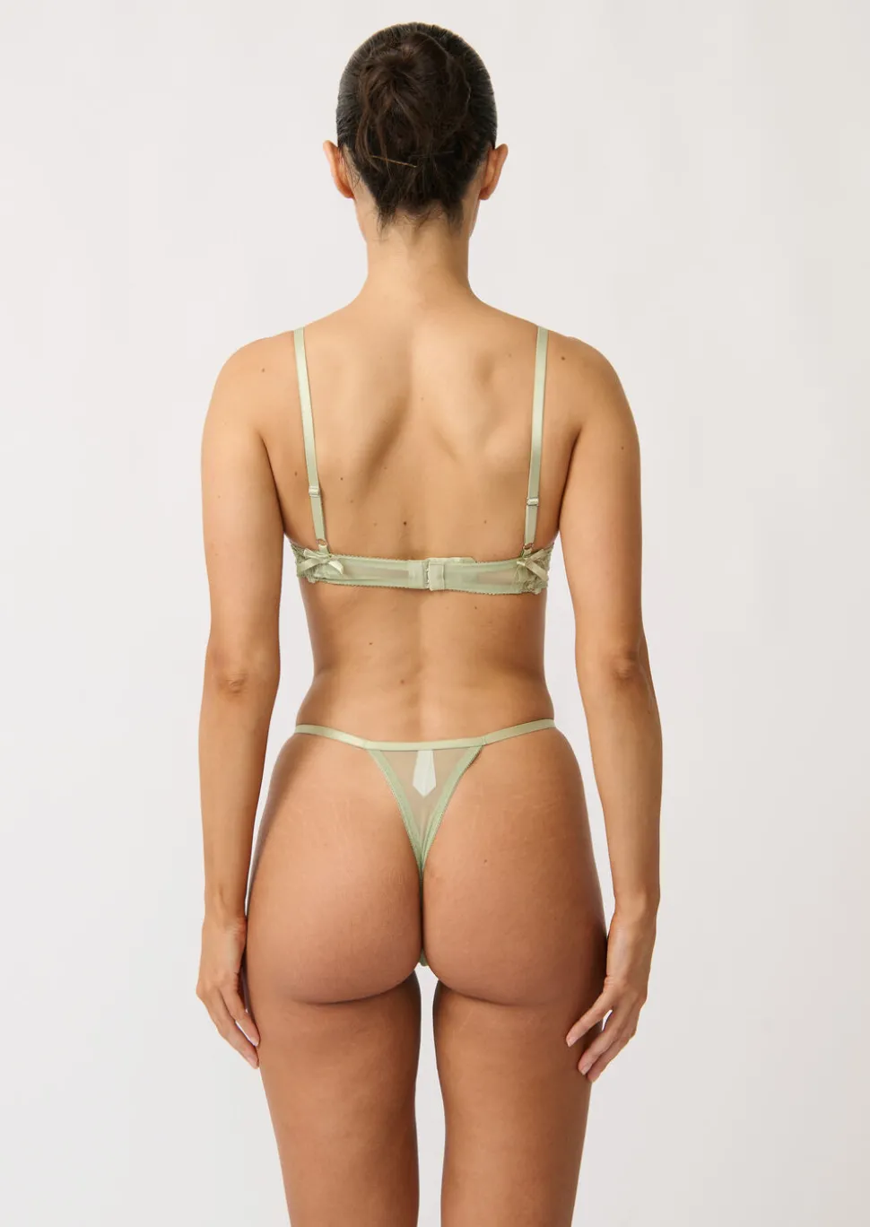 Sofia Non Pad Plunge Bra - Light Green
