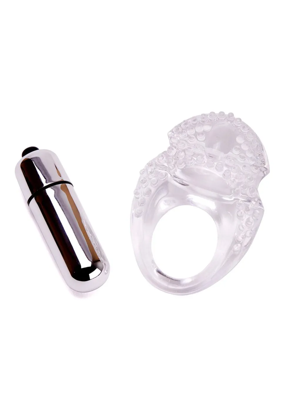 Stealth Vibrating Cock Ring with Removable Bullet
