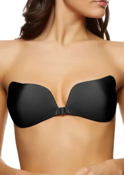 Stick On Backless & Strapless Bra - Black