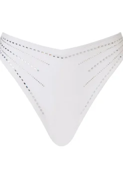 Summer Siren High Waist Bikini Bottom - White