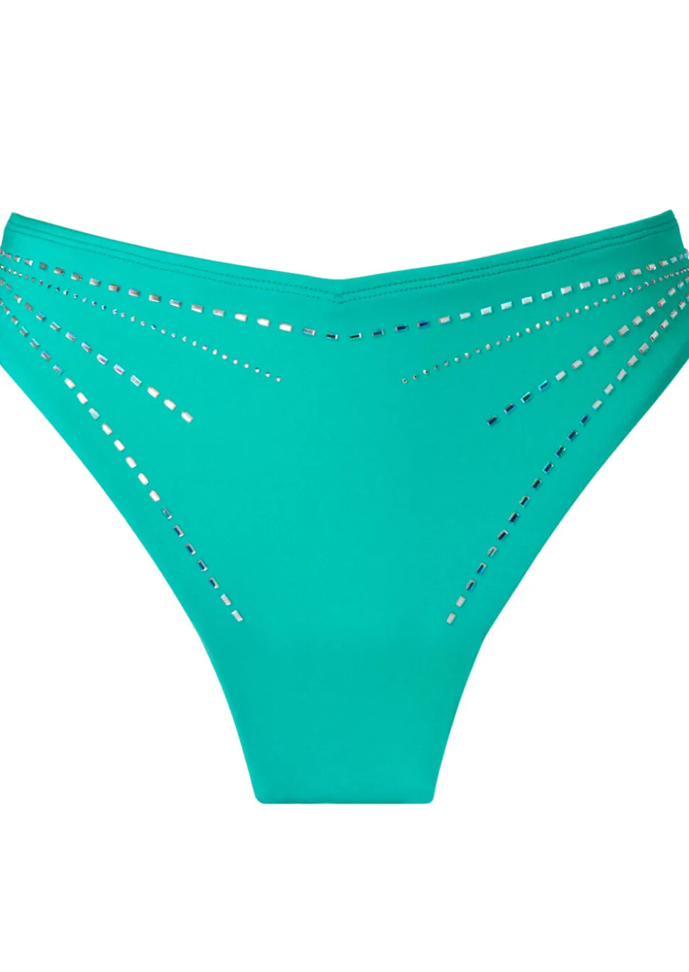 Summer Siren High Waisted Bikini Bottoms - Teal