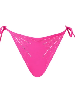 Summer Siren Tie Side Bikini Brazilian - Bright Pink