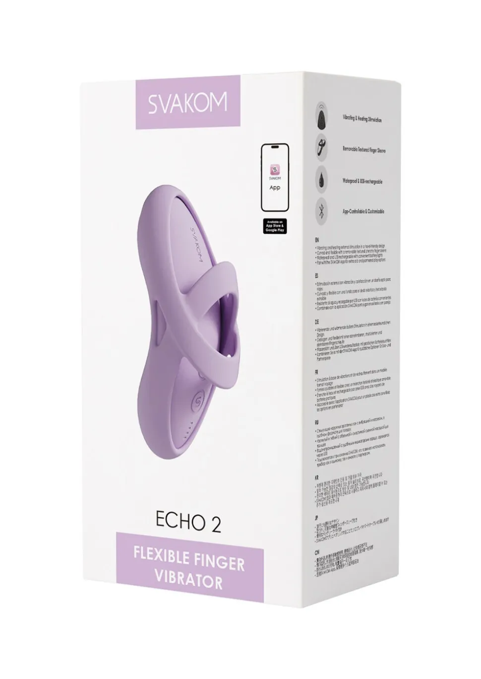 Svakom Echo 2 App-controlled Flexible Heated Finger Vibrator