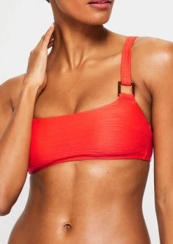 Swim Crinkle Bikini Top - Bright Orange