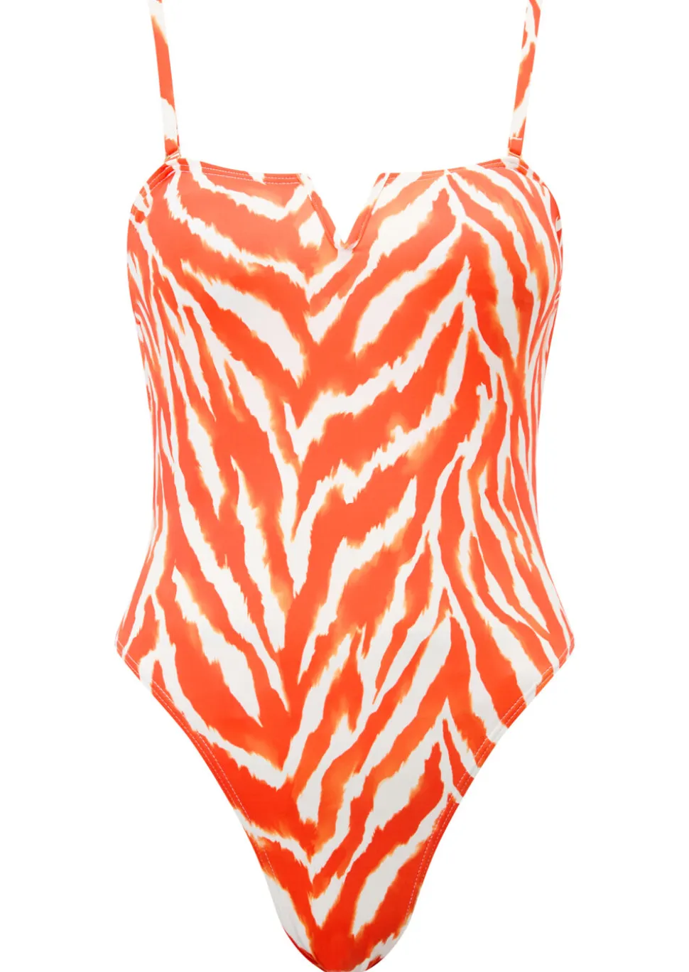 Swim Print Essential Swimsuit - Orange