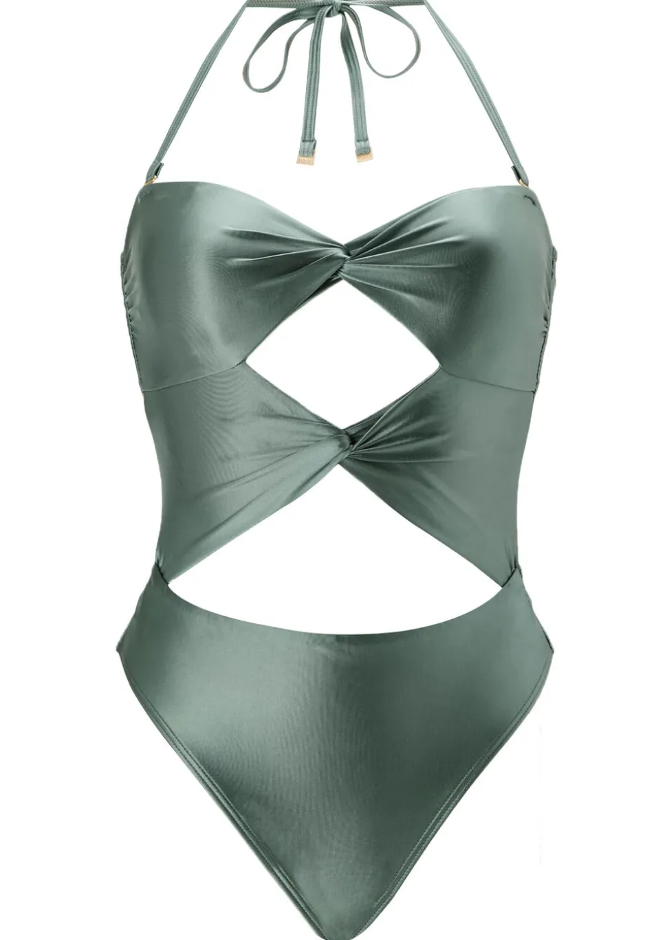Swim Solid Collections Swimsuit - Dark Green