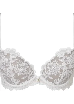 The Icon Fuller Bust Padded Plunge Bra - White