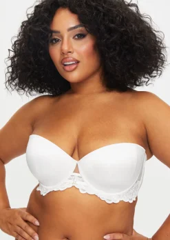 The Icon Padded Fuller Bust Multiway Balcony Bra - White