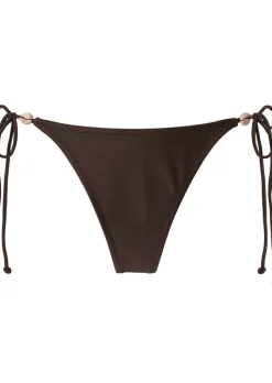 Tie Side Bikini Bottom - Brown