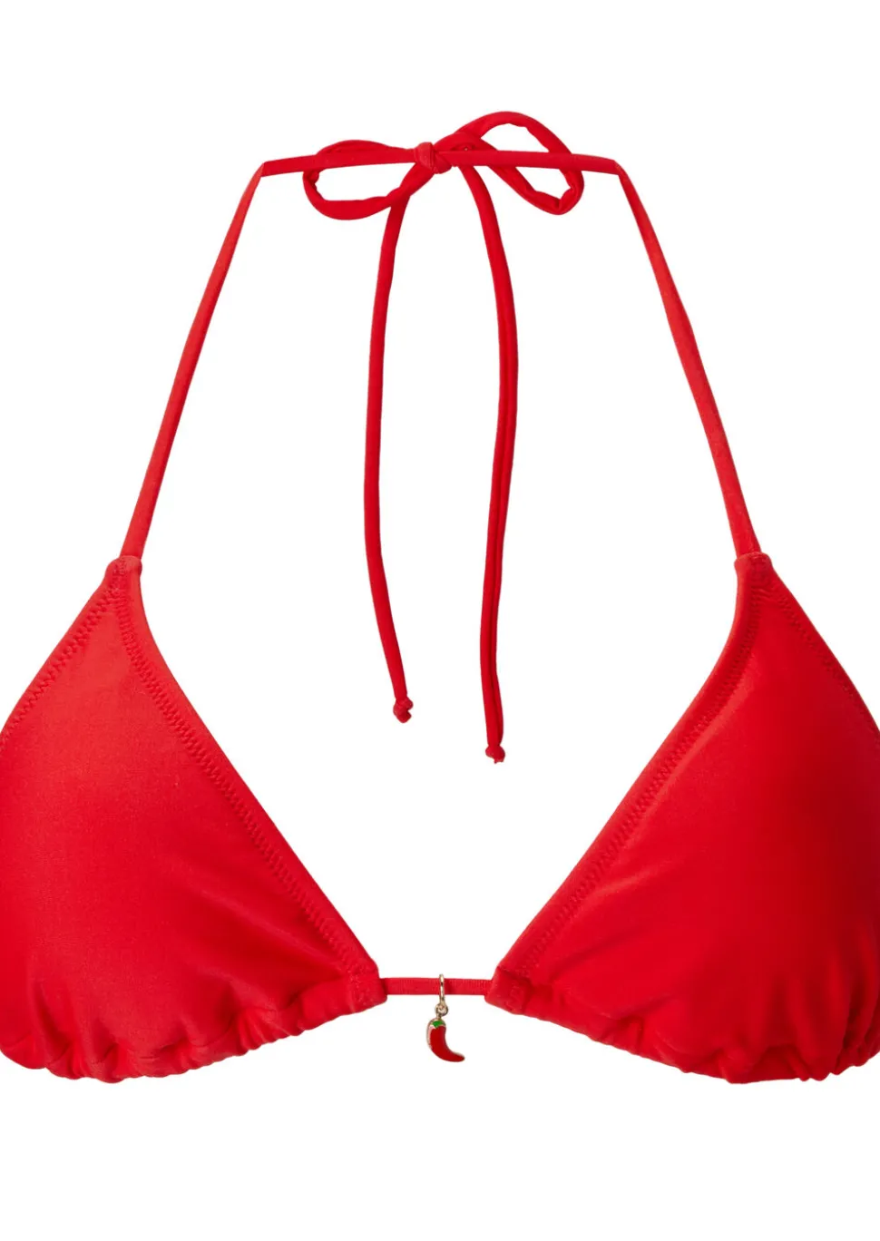 Triangle Chilli Bikini Top - Red