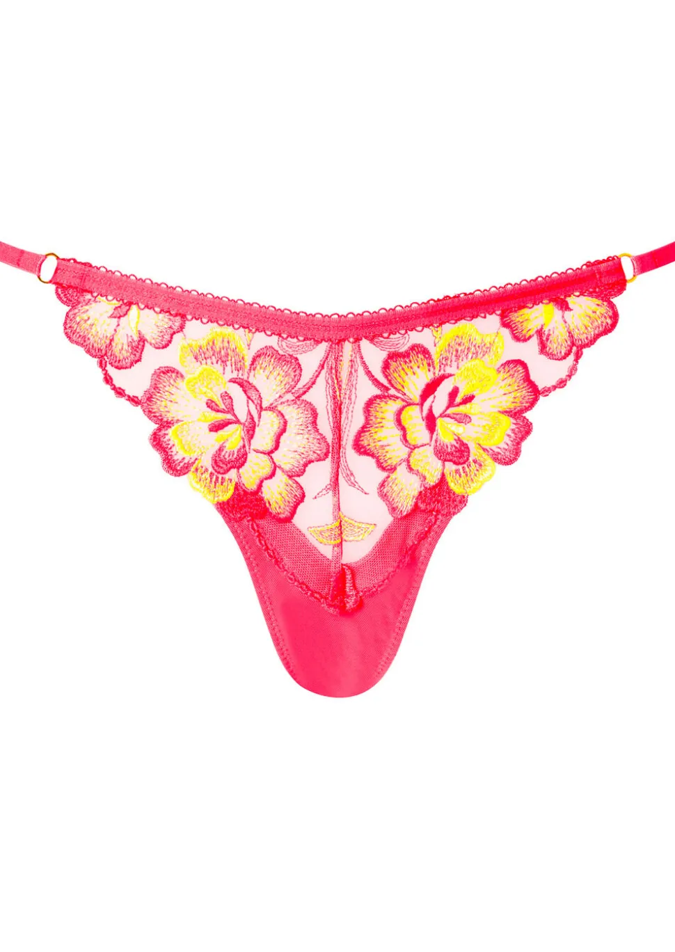 Tropical Oasis G-String - Bright Pink