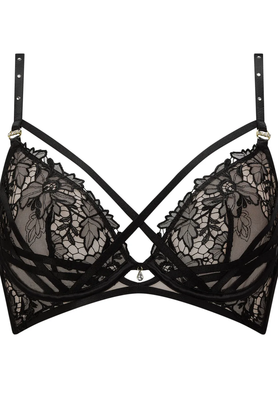 Untold Desire Non Padded Plunge Bra - Black