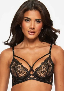 Untold Desire Non Padded Plunge Bra - Black