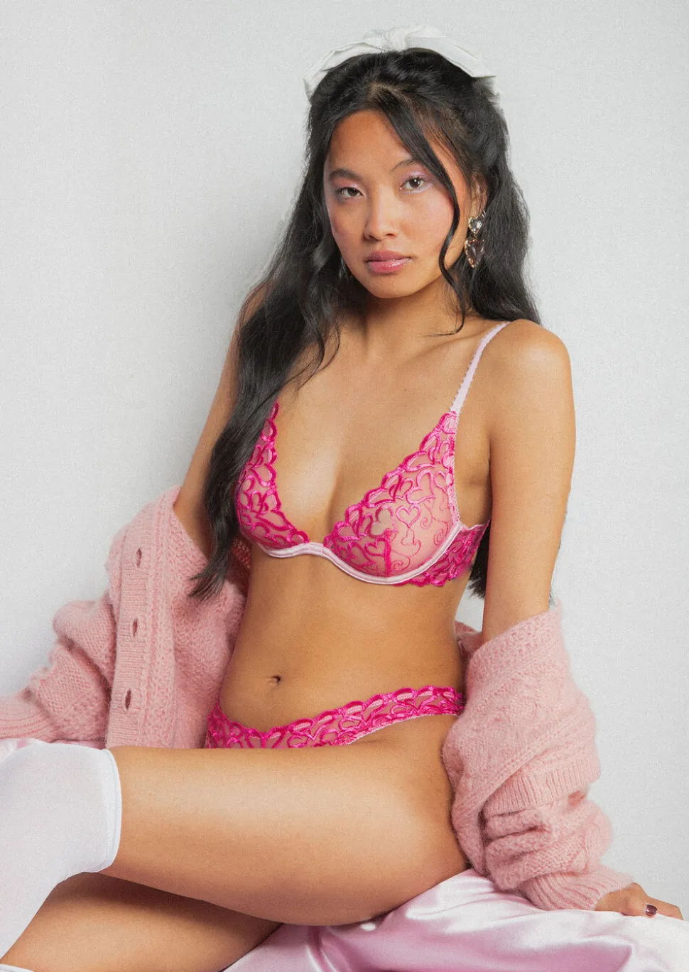 Valentino Thong - Hot Pink