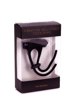 Vibrating Adjustable Silicone Cock Ring with Removable Bullet