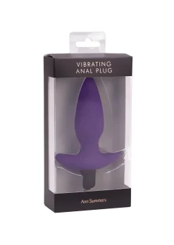Vibrating Silicone Butt Plug with Removable Bullet