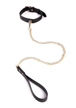 Viper Faux Snake Leather Collar & Lead