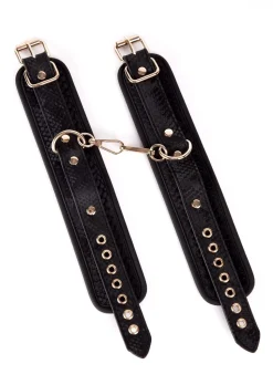 Viper Faux Snake Leather Handcuffs