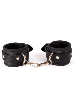 Viper Faux Snake Leather Handcuffs