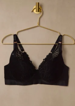 Warrior Plunge Nursing Bra - Black