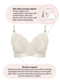 Warrior Soft Cup Nursing Bra - White