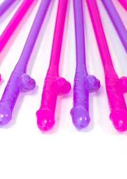 Willy Drinking Straws Novelty Gift - Pack of 8