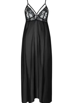 Zelia Maxi Chemise - Black